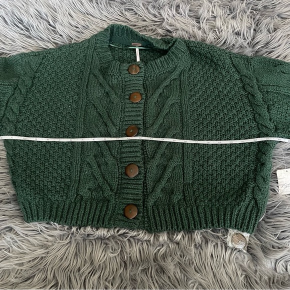 FREE PEOPLE bonfire cable knit cardigan - Picture 9 of 11